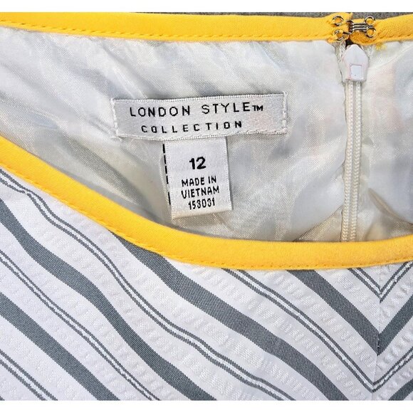 New London Style Collection Women's Sleeveless Fit & Flare Dress Size 12 - Picture 3 of 6